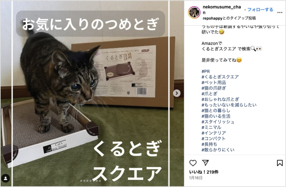 Instagram投稿例