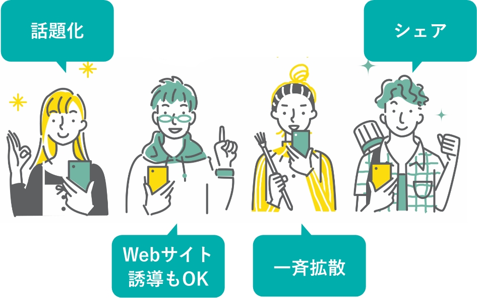 多数のXユーザーが一斉に指定のコンテンツをシェア